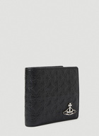 Vivienne Westwood - Embossed Bi-Fold Wallet in Black