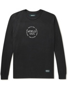 Afield Out® - Peace Garment-Dyed Printed Cotton-Jersey T-Shirt - Black