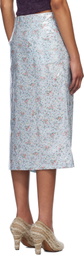 Bless Blue SMLXL Rain Skirt Midi Skirt