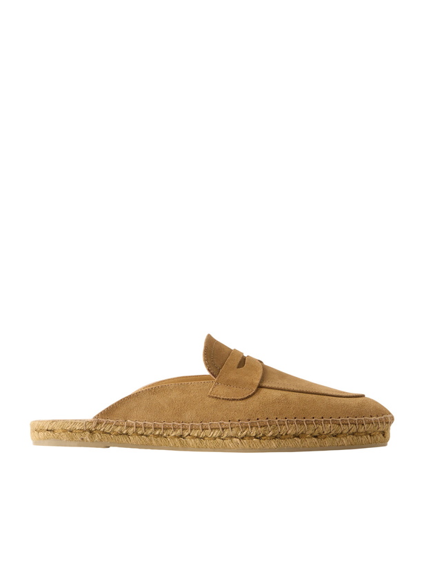 Photo: Castañer - Nando Suede Backless Espadrilles - Neutrals