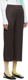 PLEATS PLEASE ISSEY MIYAKE Black Monthly Colors April Trousers