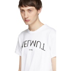 Helmut Lang White Logo Hack Little T-Shirt