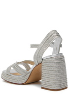 Castañer Valle Metal-braided Platform Sandals Silver