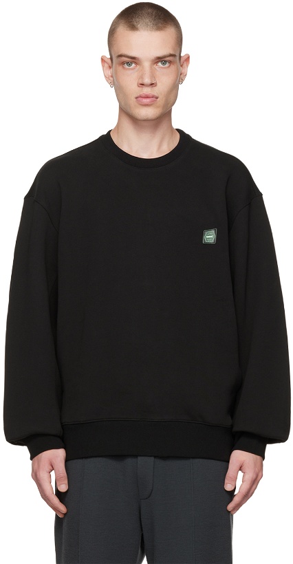 Photo: Solid Homme Black Embroidered Back Sweatshirt