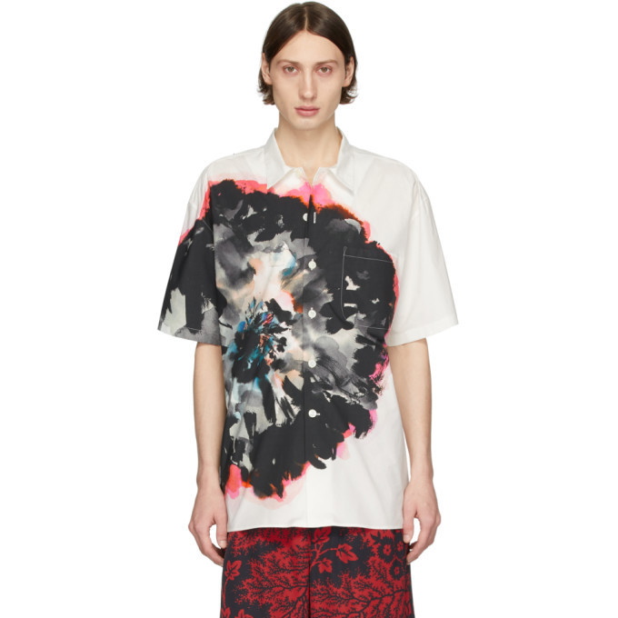 Photo: Alexander McQueen White Mix Short Sleeve Shirt