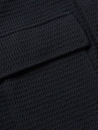 S.N.S Herning - Radial Textured Virgin Wool Jacket - Blue