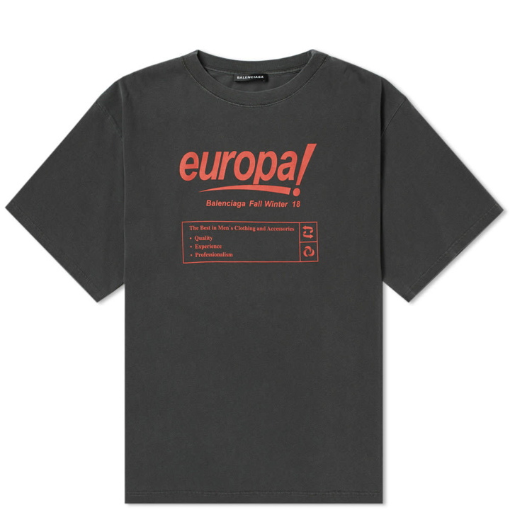 Photo: Balenciaga Oversize Europa Logo Tee