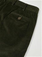 Purdey - Straight-Leg Stretch-Cotton Corduroy Trousers - Green