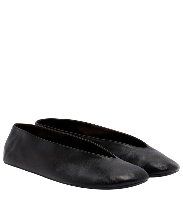 Photo: The Row Fay leather ballet flats
