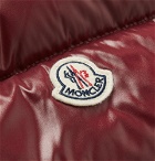 Moncler - Tib Slim-Fit Quilted Shell Down Gilet - Burgundy