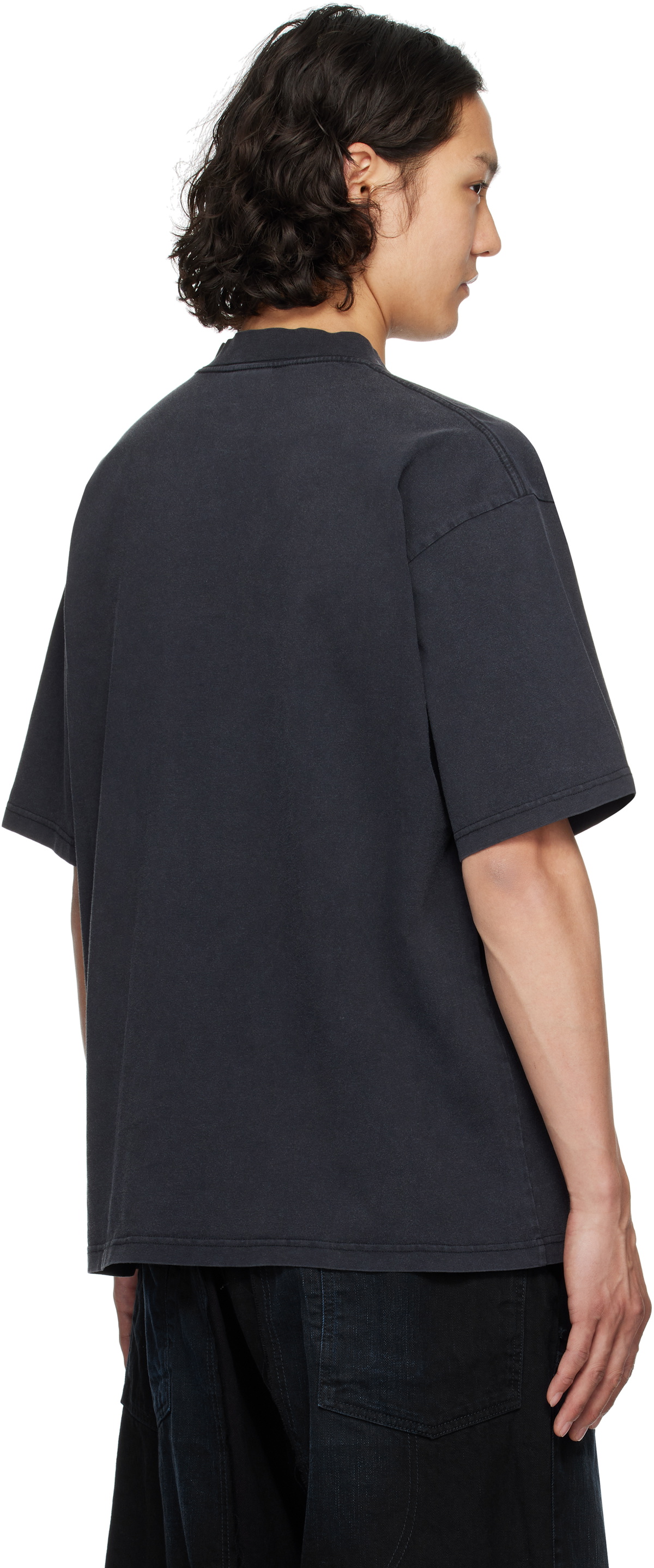 Balenciaga Black 'I Love Paris & Balenciaga' Medium Fit T-shirt
