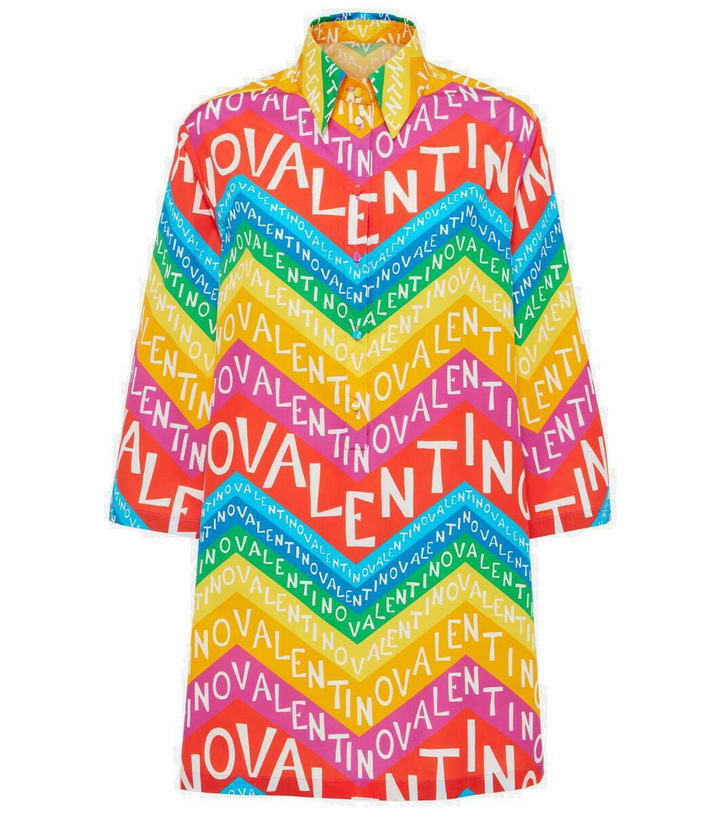 Photo: Valentino Logo cotton shirt dress