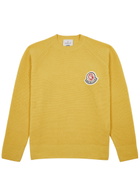 Moncler Genius X Billionaire Boys Club Ribbed Wool-blend Jumper Yellow