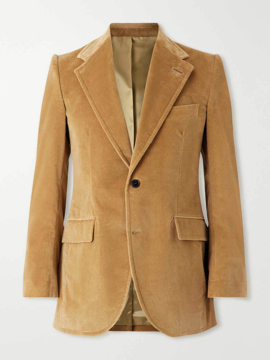 Husbands - Cotton-Velvet Blazer - Yellow