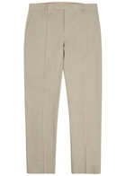 Sunspel Tapered-leg Linen Trousers Sand