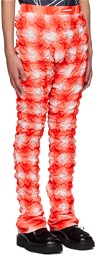 Charles Jeffrey LOVERBOY Red Airbrushed Trousers