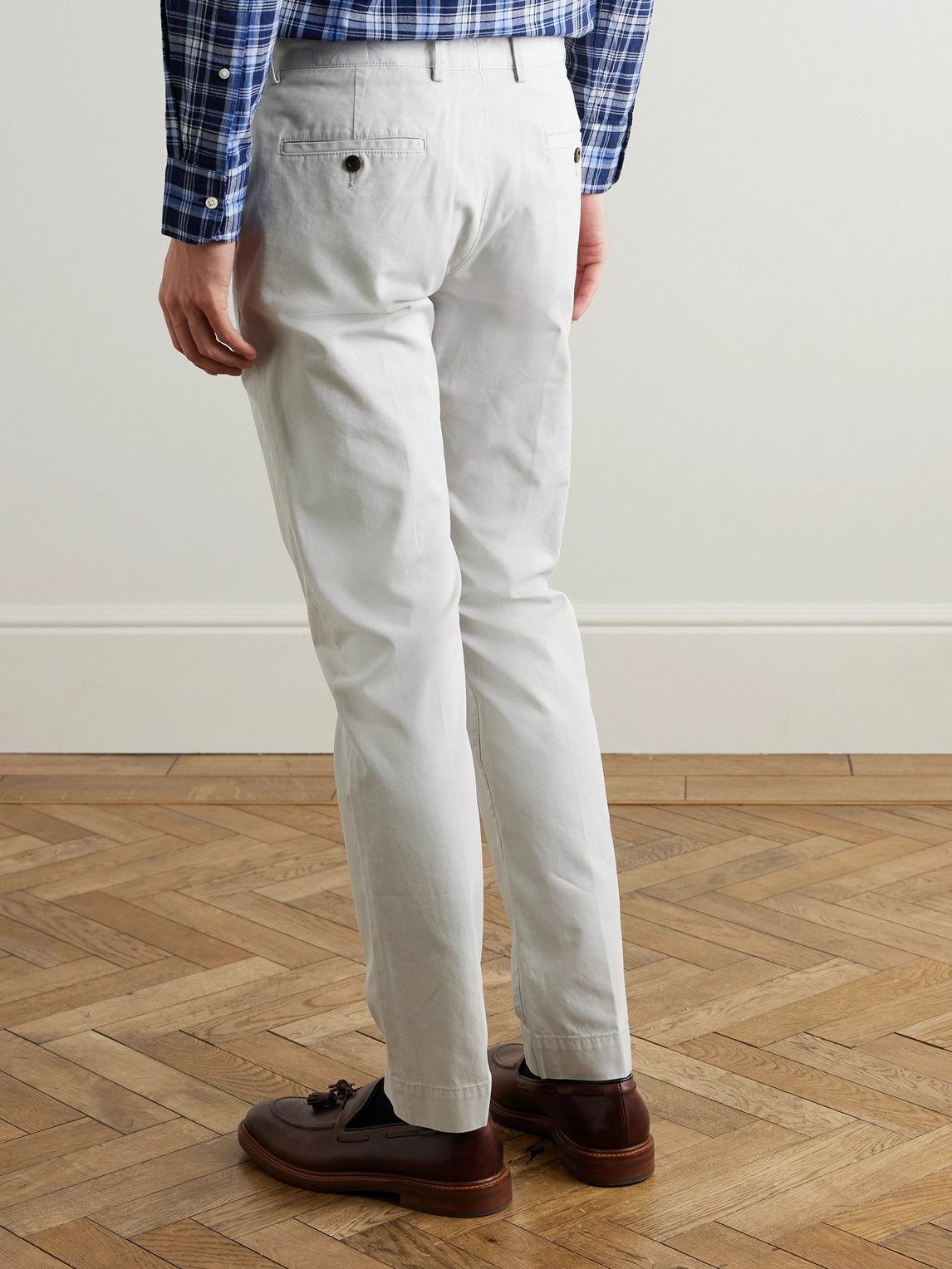 Sid Mashburn - Field Straight-Leg Garment-Dyed Cotton-Twill Trousers - Neutrals