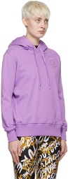 Versace Jeans Couture Purple Cotton Hoodie