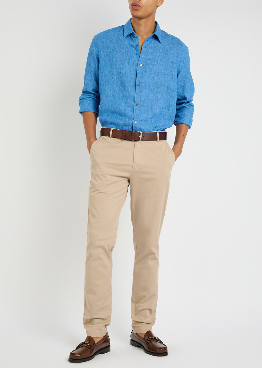 Sunspel Twill Chinos Beige