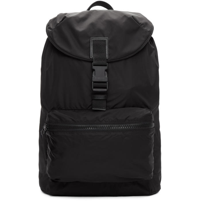 Photo: Givenchy Black Nylon Stars and Tape Obsedia Backpack 