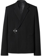 GIVENCHY - Embellished Virgin Wool-Twill Blazer - Black - IT 54