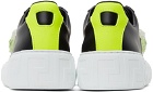 Versace Black & Green Greca Low-Top Sneakers