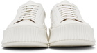 Jil Sander White Platform Sneakers