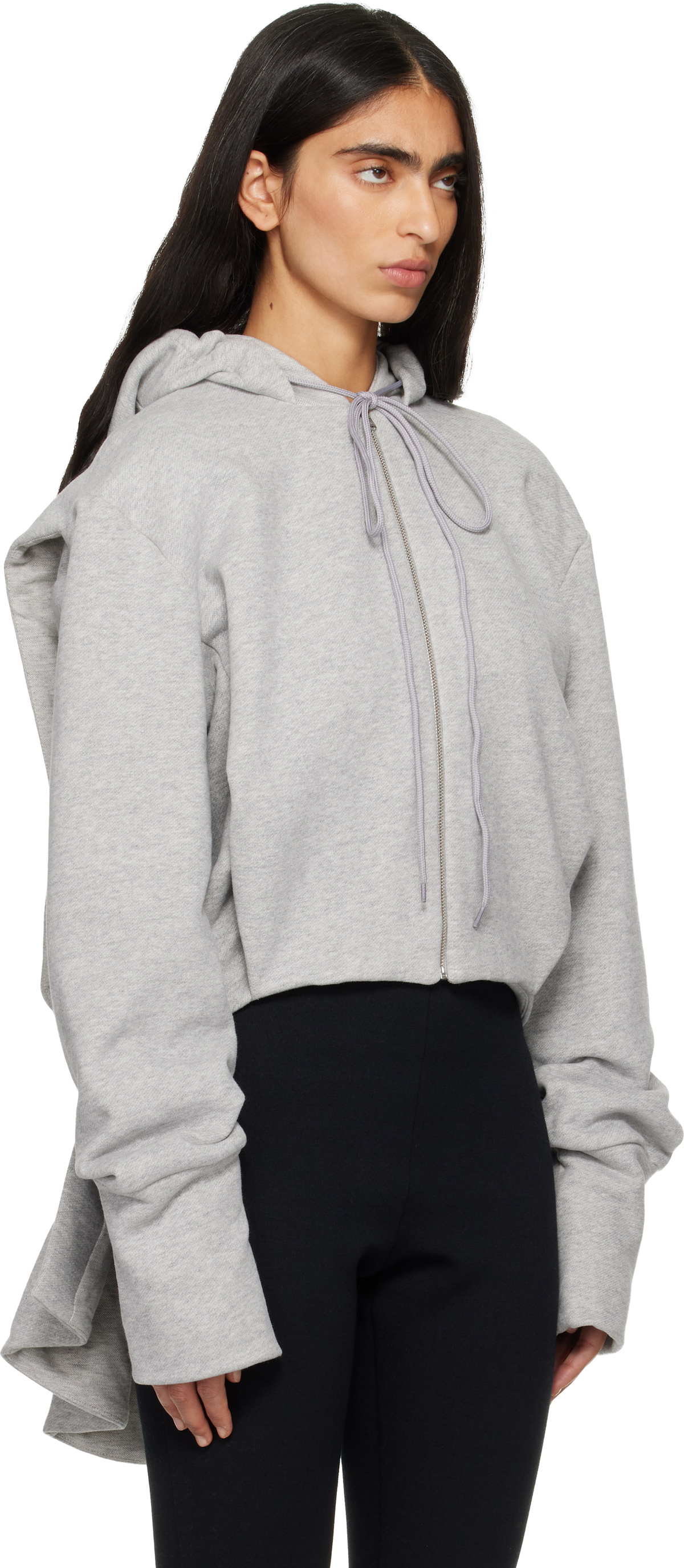 FIDAN NOVRUZOVA Gray Lotte Hoodie