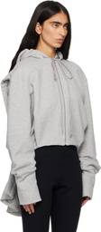FIDAN NOVRUZOVA Gray Lotte Hoodie