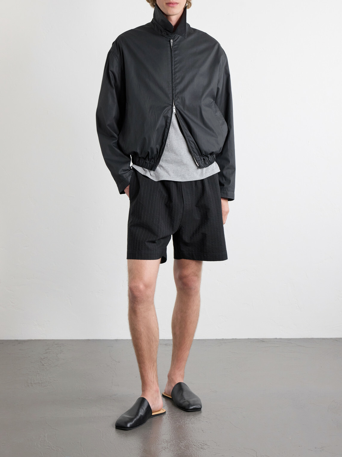 Studio Nicholson - Lyons Cotton Blouson Jacket - Black