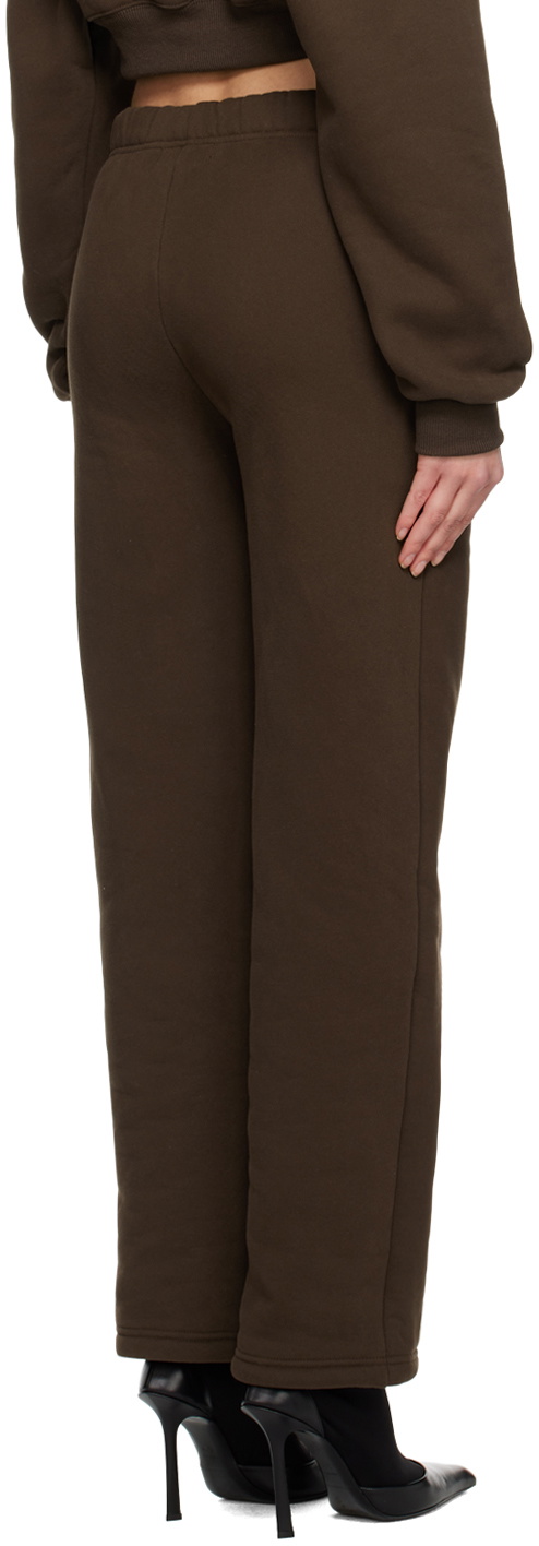 Danielle Guizio Brown Flared Lounge Pants Danielle Guizio