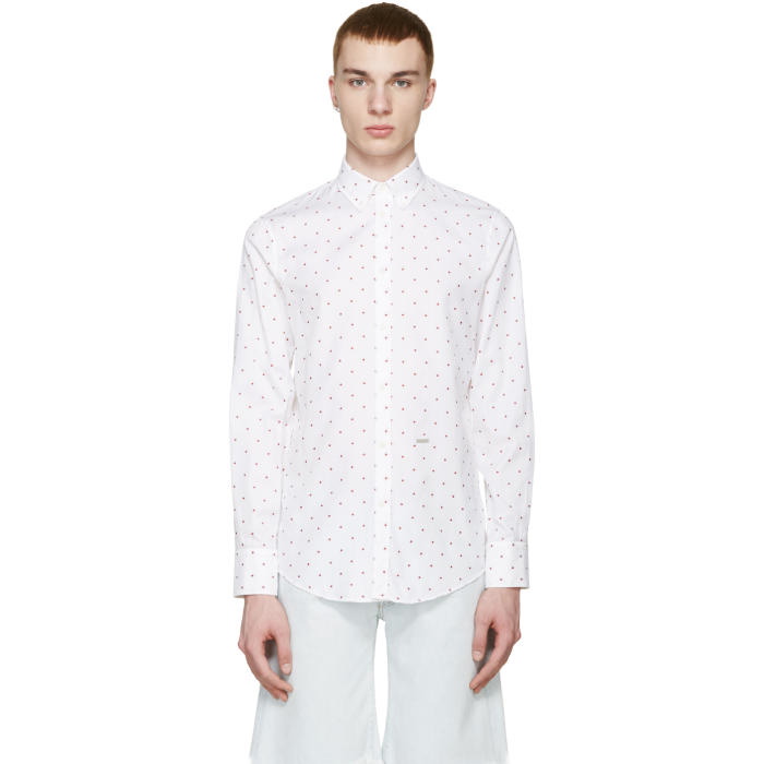 Photo: Dsquared2 White Maple Leaf Shirt