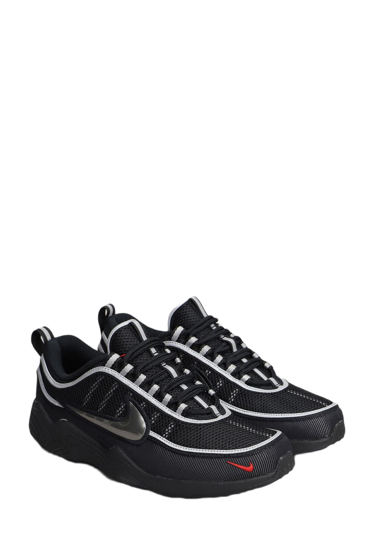 Nike Air Zoom Spiridon Sneakers In Black Leather And Fabric