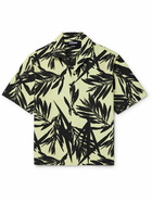 Jacquemus - Camp-Collar Floral-Print Cotton-Canvas Shirt - Yellow