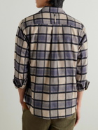 Mr P. - Checked Cotton-Flannel Shirt - Gray