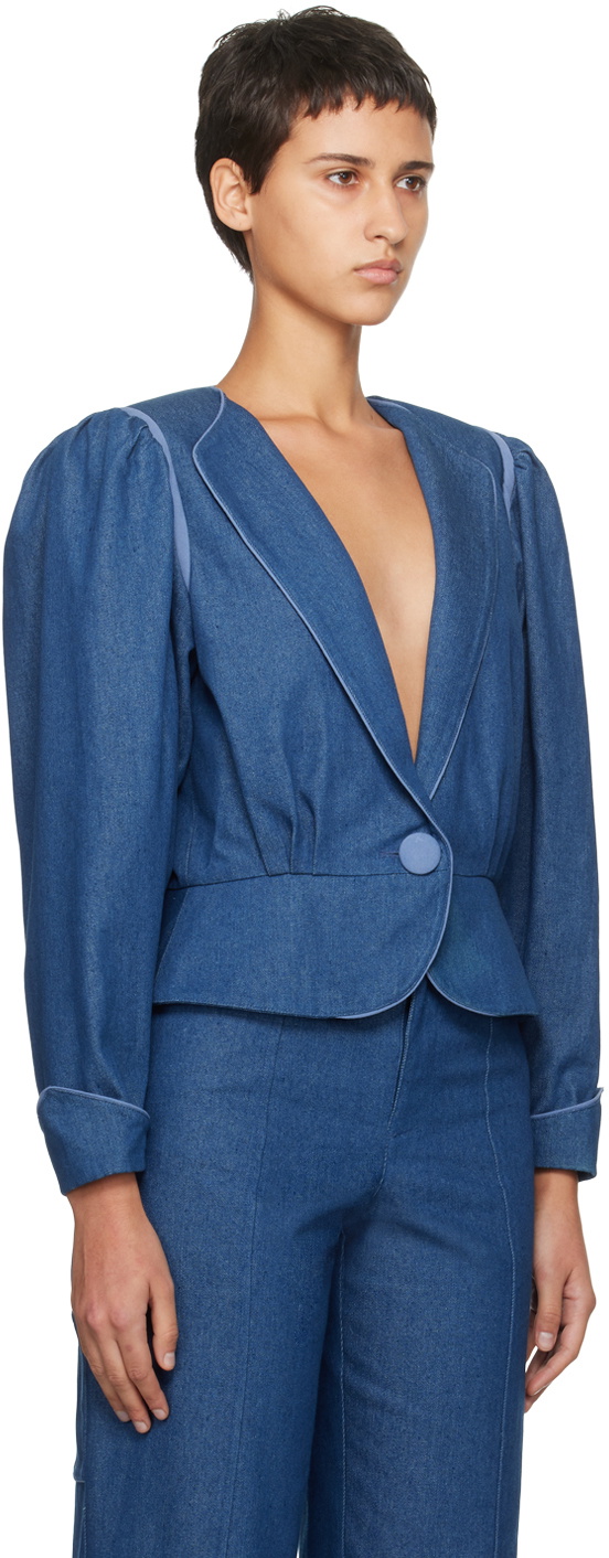 Caro Editions Blue Emma Denim Jacket