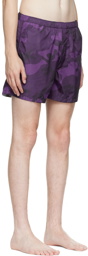 Valentino Purple Camo Swim Shorts