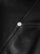 Balmain - Leather Biker Jacket - Black