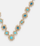 Suzanne Kalan 18kt gold necklace with gemstones