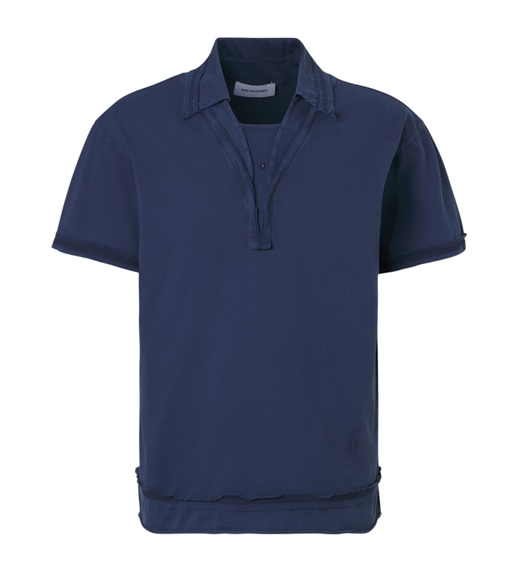 Photo: Kiko Kostadinov Otak layered cotton polo shirt