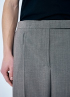 Prada Belted Tailored Wool-Blend Pants