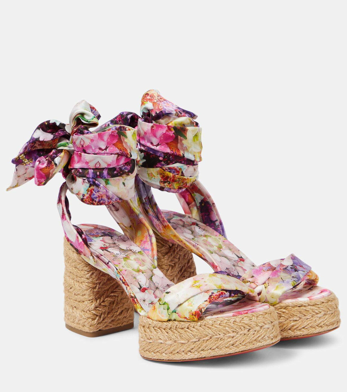 送料関税込み★Christian Louboutin★Mariza ヘビ柄サンダル Christian Louboutin - Super Mariza leather espadrille