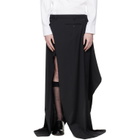 HODAKOVA Black Dropped Maxi Skirt