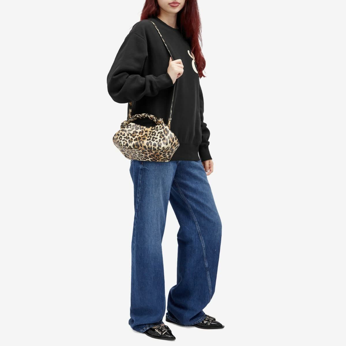GANNI Women's Bou Bag in Leopard GANNI