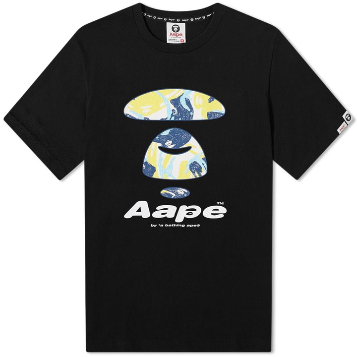 Photo: AAPE Yellow Camo AAPE Face Tee