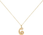 BRENT NEALE Gold Bubble Number 6 Necklace