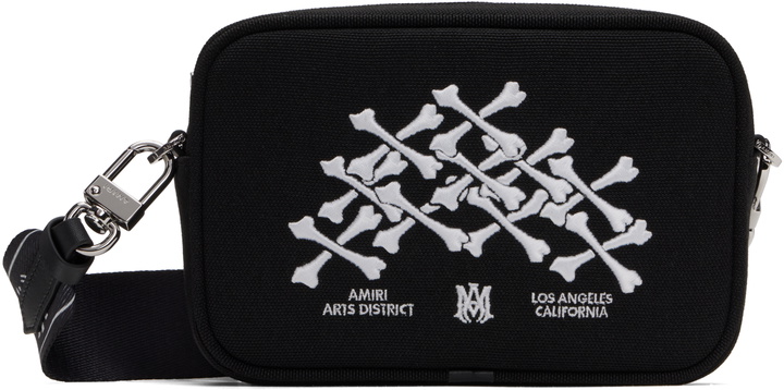 Photo: AMIRI Black Bones Stacked Camera Case Bag