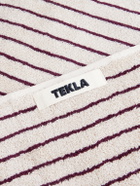TEKLA - Set of Three Striped Organic Cotton Towels - Neutrals