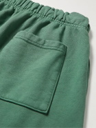 FRIENDS WITH ANIMALS - Straight-Leg Logo-Embroidered Cotton-Jersey Sweatpants - Green