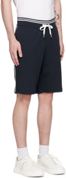 BOSS Navy Striped Shorts